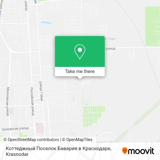 Коттеджный Поселок Бавария в Краснодаре map