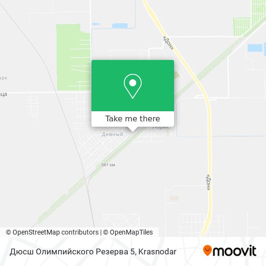 Дюсш Олимпийского Резерва 5 map