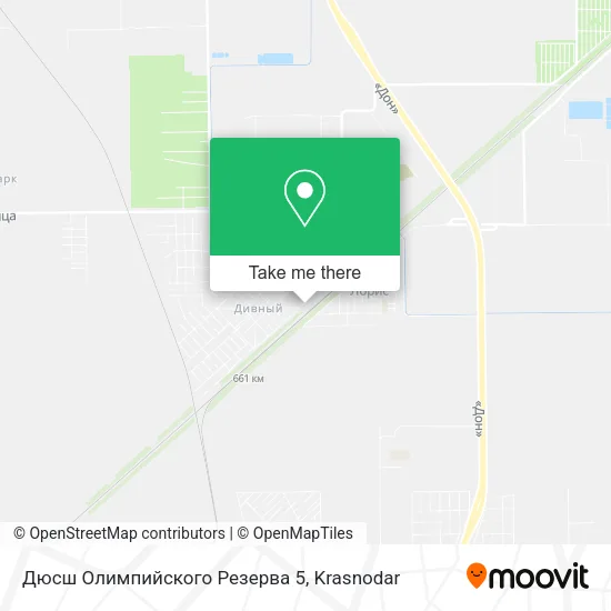 Дюсш Олимпийского Резерва 5 map