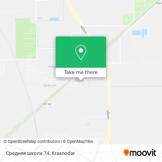Средняя школа 74 map