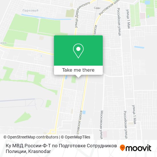 Ку МВД России-Ф-Т по Подготовке Сотрудников Полиции map