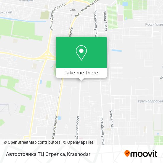 Автостоянка ТЦ Стрелка map