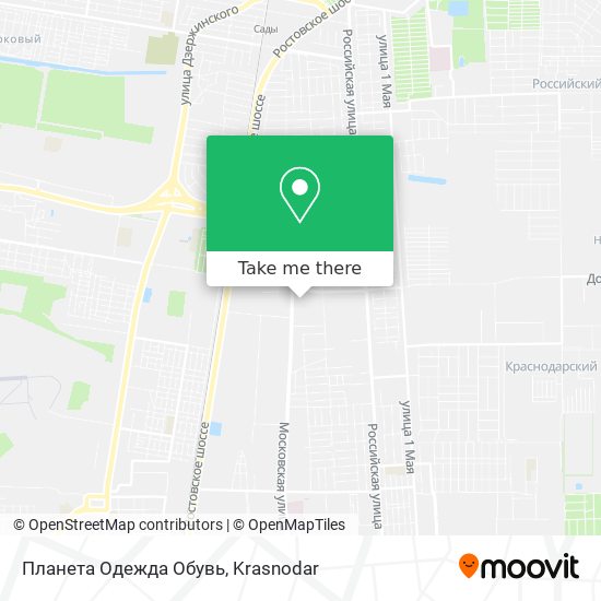 Планета Одежда Обувь map