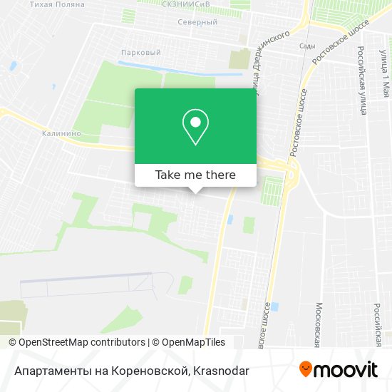 Апартаменты на Кореновской map