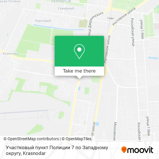Участковый пункт Полиции 7 по Западному округу map