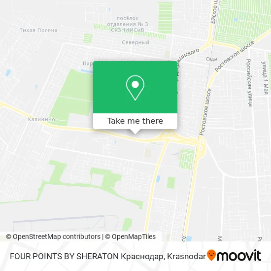 FOUR POINTS BY SHERATON Краснодар map