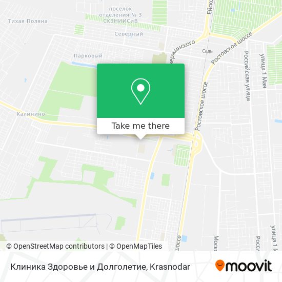 Клиника Здоровье и Долголетие map