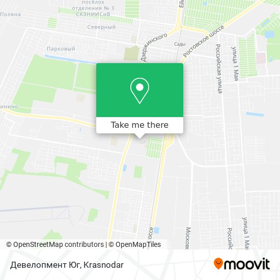 Девелопмент Юг map
