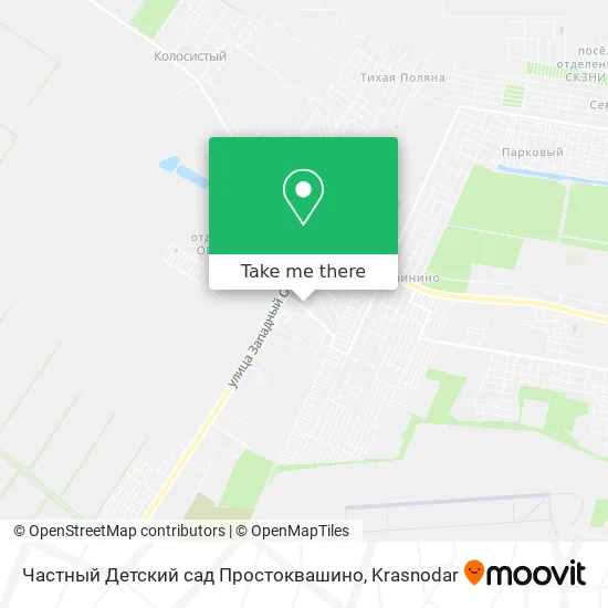 Частный Детский сад Простоквашино map
