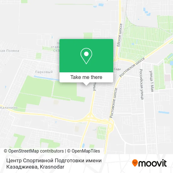 Центр Спортивной Подготовки имени Казаджиева map