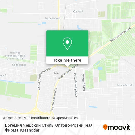 Богемия Чешский Стиль, Оптово-Розничная Фирма map