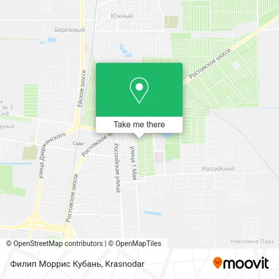 Филип Моррис Кубань map