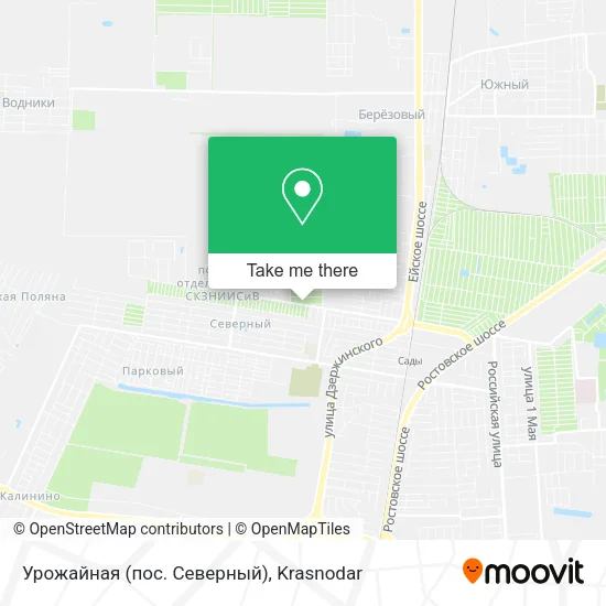 Урожайная (пос. Северный) map