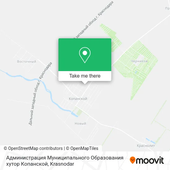 Администрация Муниципального Образования хутор Копанской map
