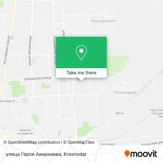 улица Героя Аверкиева map