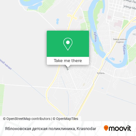 Яблоновская детская поликлиника map