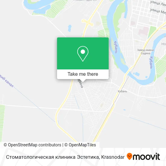 Стоматологическая клиника Эстетика map