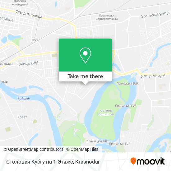 Столовая Кубгу на 1 Этаже map