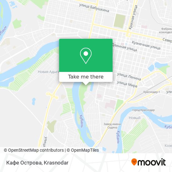 Кафе Острова map