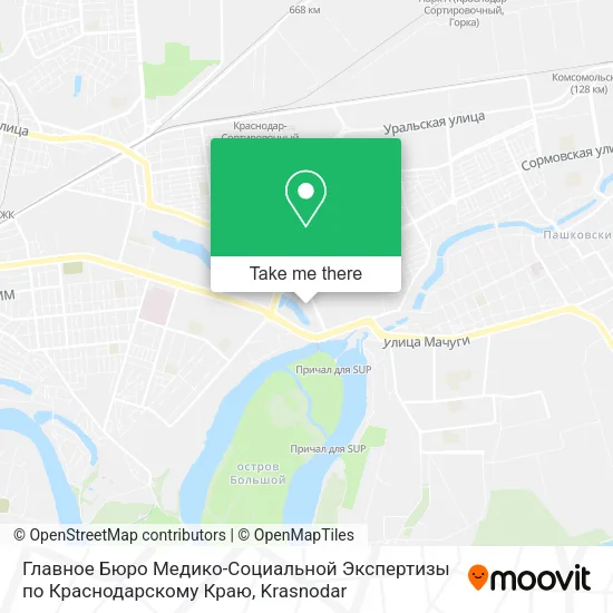 Главное Бюро Медико-Социальной Экспертизы по Краснодарскому Краю map