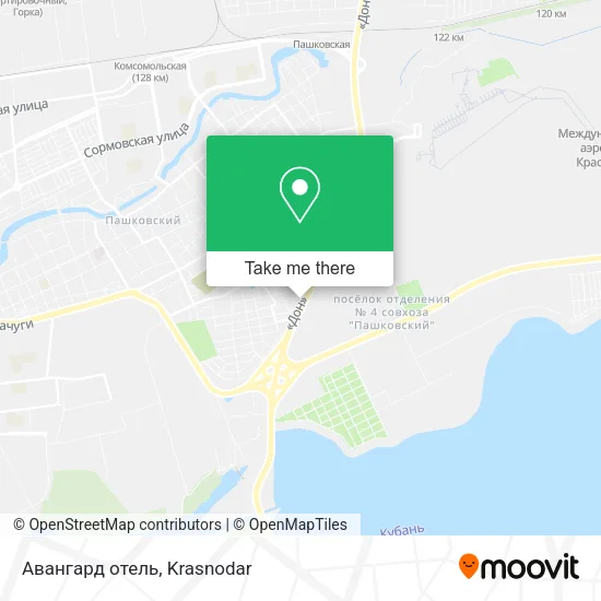 Авангард отель map