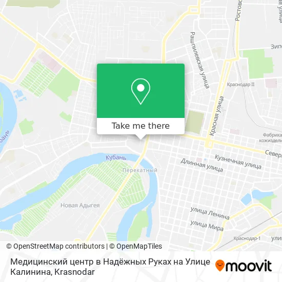 Медицинский центр в Надёжных Руках на Улице Калинина map