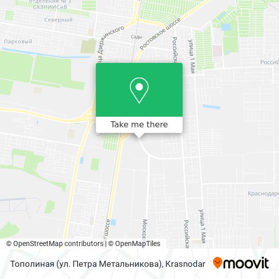 Тополиная (ул. Петра Метальникова) map
