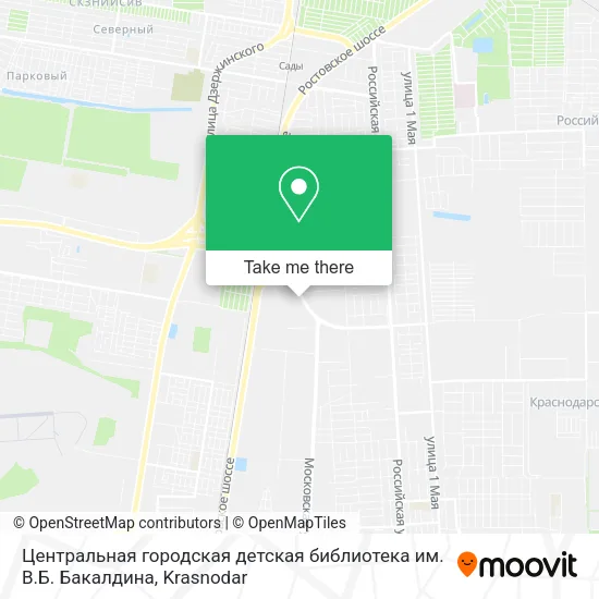 Центральная городская детская библиотека им. В.Б. Бакалдина map