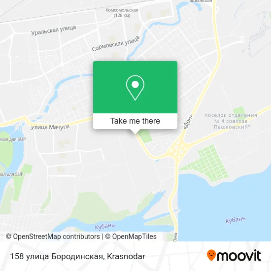 158 улица Бородинская map