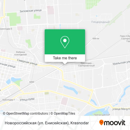 Новороссийская (ул. Енисейская) map