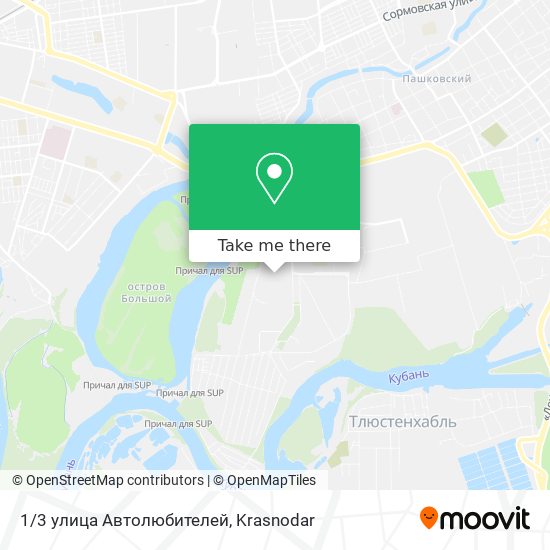 1/3 улица Автолюбителей map