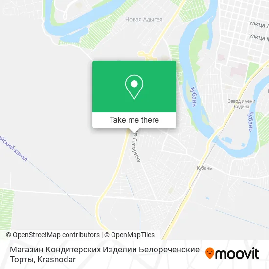 Магазин Кондитерских Изделий Белореченские Торты map