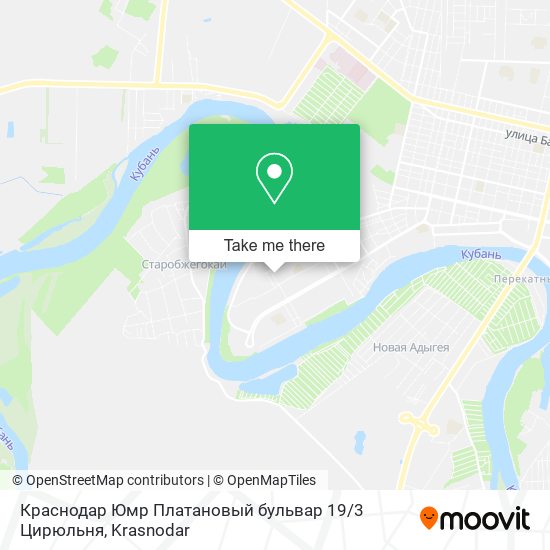 Краснодар Юмр Платановый бульвар 19 / 3 Цирюльня map