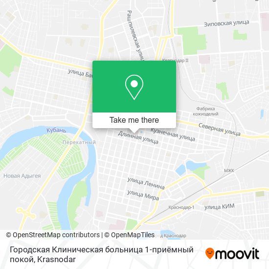 Городская Клиническая больница 1-приёмный покой map