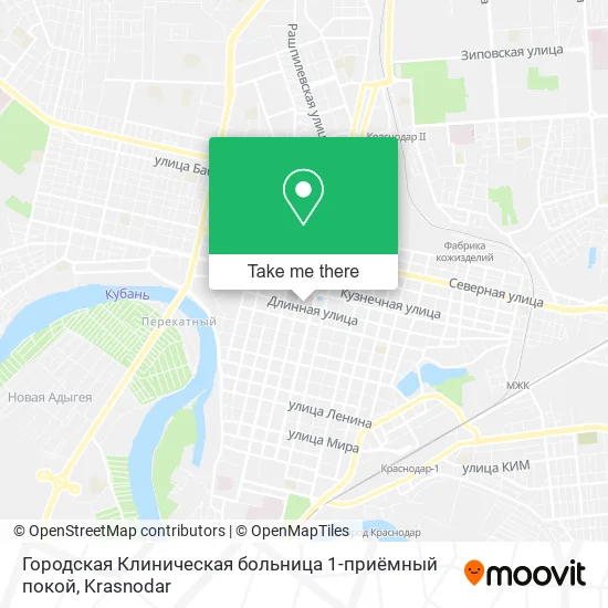 Городская Клиническая больница 1-приёмный покой map
