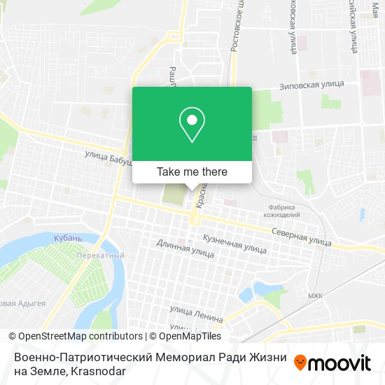 Военно-Патриотический Мемориал Ради Жизни на Земле map