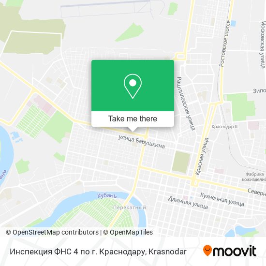 Инспекция ФНС 4 по г. Краснодару map