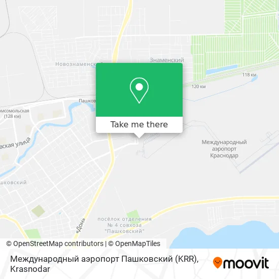 Международный аэропорт Пашковский (KRR) map
