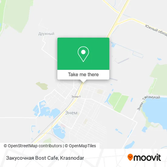 Закусочная Bost Cafe map