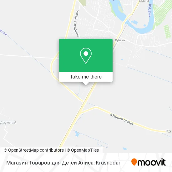 Магазин Товаров для Детей Алиса map