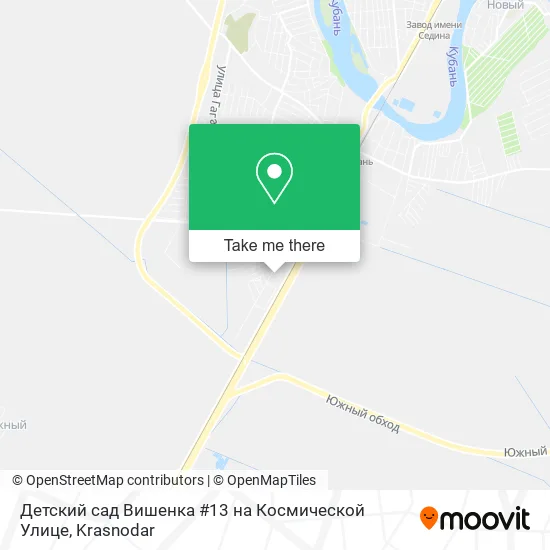 Детский сад Вишенка #13 на Космической Улице map