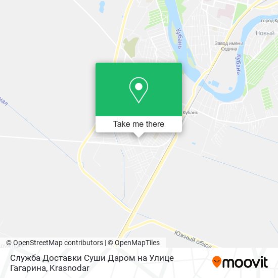 Служба Доставки Суши Даром на Улице Гагарина map