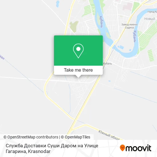Служба Доставки Суши Даром на Улице Гагарина map