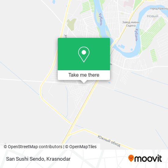 San Sushi Sendo map