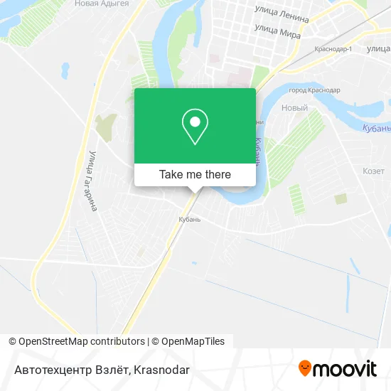Автотехцентр Взлёт map