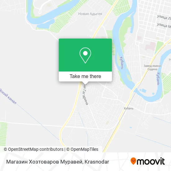 Магазин Хозтоваров Муравей map