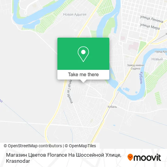Магазин Цветов Florance На Шоссейной Улице map