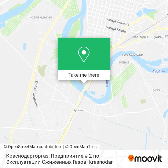 Краснодаргоргаз, Предприятие # 2 по Эксплуатации Сжиженных Газов map