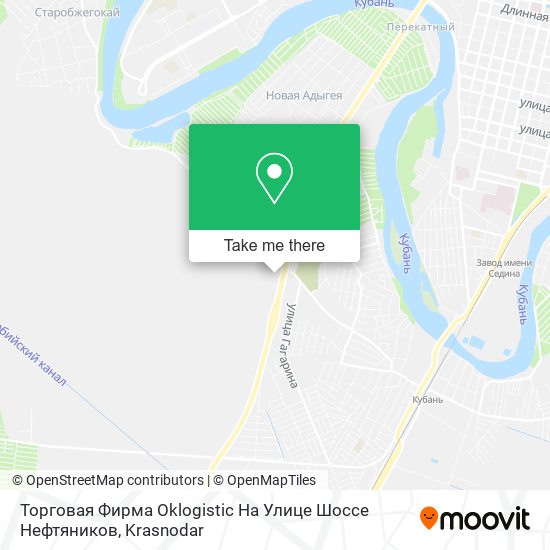 Торговая Фирма Оklogistic На Улице Шоссе Нефтяников map