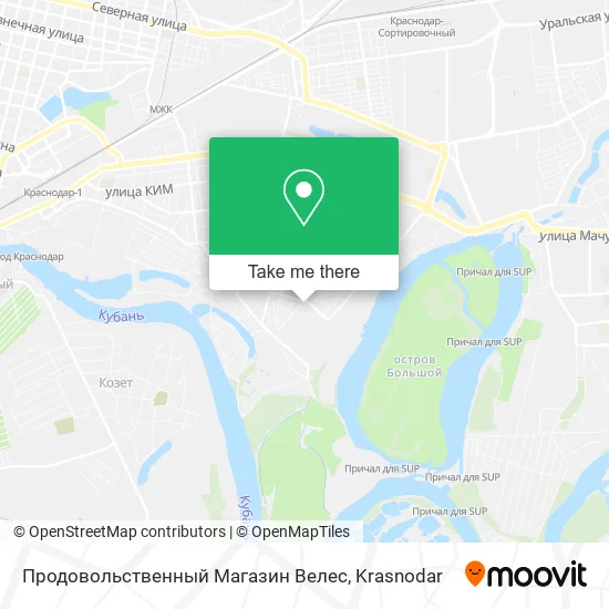 Продовольственный Магазин Велес map